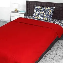 Neekshaa Soft Warm Fleece Material Single Bed Polar Blanket - Red (60 * 90 inches)-picture-12