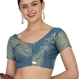 jisb Women's Poly Cotton Short Sleeve Blouse image 1