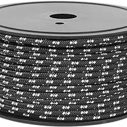 LOOM TREE® Camping Tent Rope Canopy Shelter Survival Gear Kayak Canoe Outdoor Guy Lines Black | Outdoor Sports | Camping & Hiking | Tents & Canopies | Tent & Canopy Accessories-picture-30