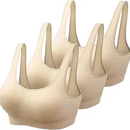 shivaaro Girls/Women's Cotton Stretchable Non-Padded and Wire Free Air Sports Bra-picture-36