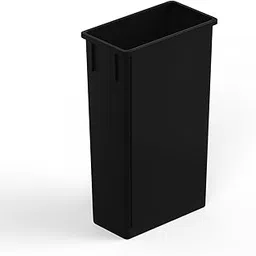 23 Gallon Black Rectangular Slim Trash Can | Great for Home, Commercial, or Restaurant Use.-picture-28