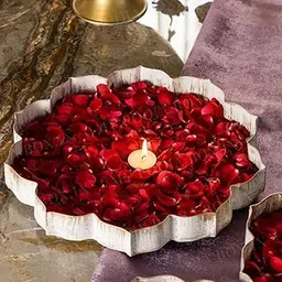 mypoojabox White and Gold Metal Lotus Urli (White & Gold, 11 inch)-picture-30