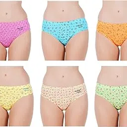 pride apparel 100% Soft Cotton Multicolor Panties Hipster Brief Innerwear for Womens Combo Pack of 6(ZZZZ-LGT)-picture-51