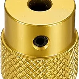uxcell Anodization Aluminum Alloy Handwheel 5mm Bore 20mm OD Knurled Knob Turning Handle with Wrench for Milling Machine Lathe Slide Displacement Platform, Gold Tone-picture-28