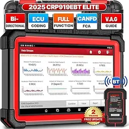 Launch X431 CRP919EBT 2025 Bidirectional Scan Tool, All-in-One Full System Diagnostic Scanner, 35+ Reset, ECU Coding, CANFD&DOIP, FCA AutoAuth, V.A.G Guide, 2Yrs Free Update, Upgraded of CRP919E image 1