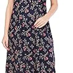 sand dune Pleated Nighty in Cotton Fabric with Lace On The Neck Line, Comes with A Functional Pocket-picture-44