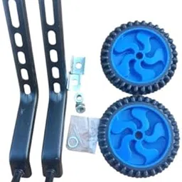Bicycle Training Wheels Set with Support Arms, Blue Stabiliser Wheels, Universal Fit 12 to 20 inch bicycle-image-1