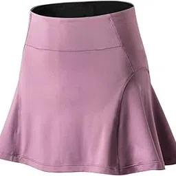 Decdeal Women Sports Skirt High Waist Quick Dry Pocket Ruffles Lining Yoga Tennis Running Fitness Gym Skort-picture-48
