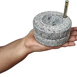 EZAHK Miniature Stone Chakki for Kids Toy,Gift,Vastu,Only for Pooja Purpose(Width 10cm) Small Size-picture-63