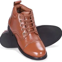 icebull leather (JEFL012 TAN Formal Leather Ankle Chain Boots for Women OR Girls (35, Numeric_2)-picture-10