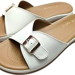 shoesmyth Stylish Casual Slip-On Sandals for Ladies with Cushioned Sole | Designer Soft Comfortable Lightweight Slippers for Women and Girls | Soft Orthopedic Chappal | Ortho Footwear | Stylish Casual Slip-On Sandals for Ladies with Cushioned Sole-picture-34