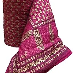 SVT Traditional Pink Jaipuri Rajai/Razai/Quilt Single Single Bed-image-45