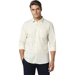 peter england Men's Solid Slim Fit Full Sleeve Casual Shirt| 100% Cotton-picture-46