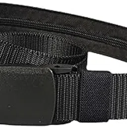 SNAPPSY Hidden Belt 110cm Long Portable Nylon Waist Belt for Women Men Cycling Black-image-10