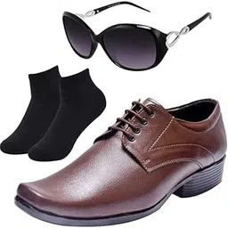 vitoria Comfortable l Men Black Lace Formal Shoes with Black Socks & Women Cheri-picture-25