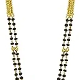 jecy jewels One Gram Gold Plated 30 Inches Long Mangalsutra Jewellery 30 Inches-picture-20