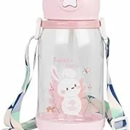 VOMI Plastic Sipper Water Bottle for Kids and Toddlers,BPA Free Cartoon Designed 600ml, 1 Piece,-picture-28