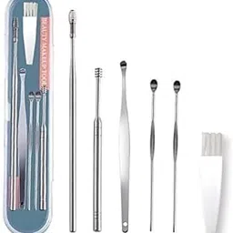 AKSH Stainless Steel Ear Pick Cleaner Tool Set - Professional Earwax Removal Kit Multipurpose Beauty and Makeup Tool for Personal Care-picture-43