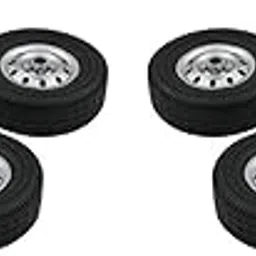 MERISHOPP 8pcs Simulation Upgrade Rubber Tires 2.2 Inch Wheel Rim for WPL D12 Car-picture-29