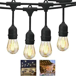 karomouj 2 in 1 Solar Garden Lights Outdoor, Solar Powered String Lights with Socket IP65 Protection Rating Waterproof Lights for Patio, Backyard, Party Décor and Garden (Black, 5 Metre)-image-13