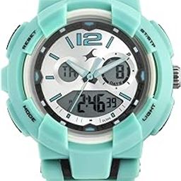 fastrack Women's Analog-Digital Silver Dial Blue Band Polyurethane Watch-picture-24
