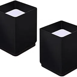 Merishopp 2xFurniture Risers Bed Riser Chair Leg Lifts Couch Lifter Square 6x10cm Black-picture-21