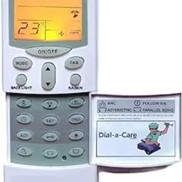 GMQ AC Remote Control Compatible for Hitachi AC Remote Control 1 ton 1.5 ton 2 ton Compatible for Hitachi AC Remote with Backlight AC-68 1 Year Warranty image 1