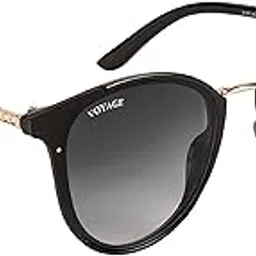 UV Protected Oval Women Sunglasses - (B8725MG3187Z | Black Lens | Black Frame)-image-10