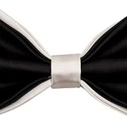 the tie hub Black Silk Bow Tie for Men-picture-38