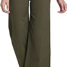 spykar Women Olive Slim Fit Ankle Length Blended Trackpant-picture-27