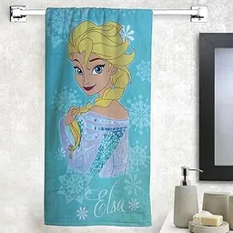 Athom Trendz Living Disney Elsa 350 GSM 100% Cotton Kids Bath Towel 60x120 cm-image-72