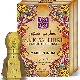 Parag Fragrances Long Lasting Luxury Liquid Attars Series For Unisex, 12ml (Musk Sapphire)-picture-17