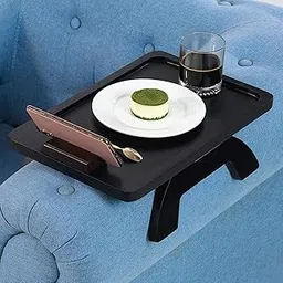 Trendy Trays Wooden Sofa Armrest Tray - Clip-On Design for Couch With Non-Slip Surface - Ideal for Drinks, Snacks, and More - Multifunctional Arm Rest-picture-18