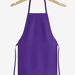 Professional 100% Cotton Kitchen Apron,(B) Full Length, Violet, Adjustable Neck Strap Tie-picture-16