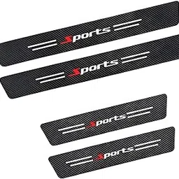 SIAGO SIA203 Anti-Scratch Door Sill Car Stickers Compatible for Universal Cars - Exterior Sill Guard Protector Carbon Fiber Vinyl Sticker-picture-25