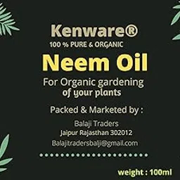 Kenware� Natural 100% Organic Cold Pressed,Pure Neem Oil for Spray On Plants & Garden Pouch Keetanaashak Pest Control for Plants (450ml)-image-19