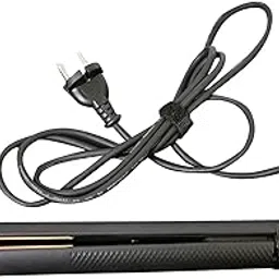Velvetree Professional Hair Straightener, Rose Gold Titanium Plates, Digital Control, 160-240°C Temperature, Auto Shut-off, 50W (VT-069) (Black Rose Gold Plates)-image-3