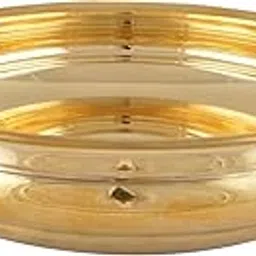 KBC Handicraft Home Decorative Brass metal Urli Bowl for Flowers and Candles Floating Pot (Gold, 12 inch diamete,Floral)-image-40