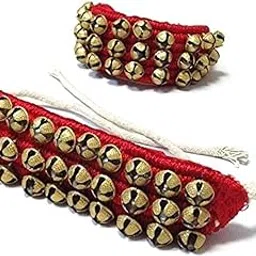 Metal Ghungroo Red Pad 3 Line, Ghungru 3 Line Red Pad, Red Pad Ghungroo 3 Line-picture-11