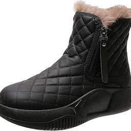 merishopp Winter Snow Boots Warm Lined Short Boots Fashion for Trekking Hiker Winter 35 Black|Clothing Shoes & Accessories | Womens Shoes | Boots-picture-20