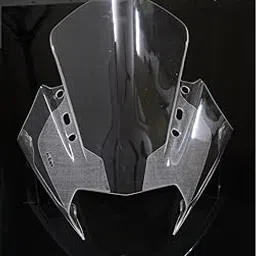 HARP MODZ® Powerpart Visor Windshield Wind Deflector Headlight Open Engraved Compatible for KTM RC 125 RC 200 RC 390 Clear White-picture-11