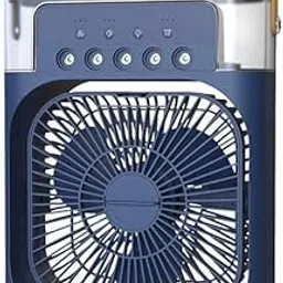 Choudhari Trades Mini Portable Air Cooler with Water Mist Spray, 3-Speed Personal Air Cooling Fan with LED Lights, Timer, Compact Table Fan for Travel, Office, Dorm, USB Powered-picture-48
