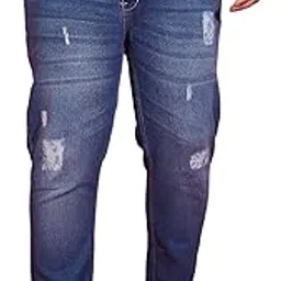 bigbanana Plus Size Men's Regular Fit Washed Jeans image 1