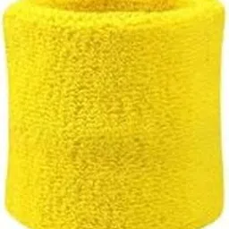 CASHWIN Sweatband Wrist Band/Wrist Support for Gym and Sports Activities (Yellow)-picture-20