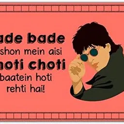 Bade Bade Desho Mein SRK Fridge Magnet- Pack of 1 Bollywood Theme Fridge Magnets-picture-24