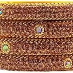 Golden Colored Traditional Bangles Kada for Women & Girls on Traditional & Festive Occasion Set of 4-picture-18