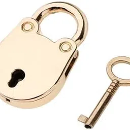 enakshi (label) 6xVintage Mini Security Lock with Key for Diary Luggage Light Gold|Clothing Shoes & Accessories | Other Clothing Shoes & Accessories image 1