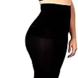 keepcart High Waist Medium Compression Leggings Shapewear Tummy Control and Full Body Shaping for Women (Black)-picture-12