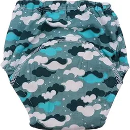 Baby Infant Kids Four-Layer Gauze Diaper Learning Pants Sky Size 80|1 Piece Kids Training Pants|Potty Training| Potty Training|Baby-picture-17