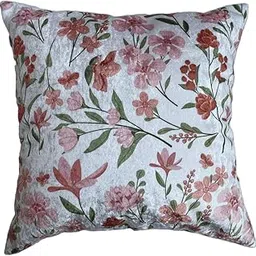 Lai Decore Velvet Cushion Cover - Home Decor, Cushion Covers 16 Inch X 16 Inch, for Sofa Bed Chair Diwan Couch Birthday Wedding Gift, Color Baby Pink, Set of 1-picture-16